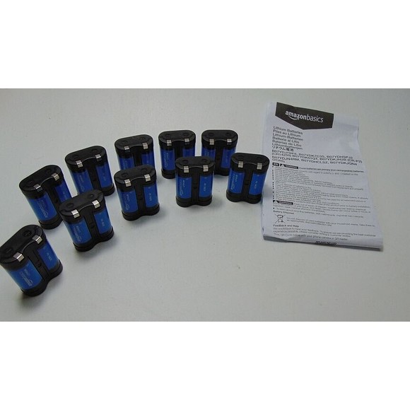 Amazon Basics 2CR5 6V Lithium Batteries NON-RECHARGABLE Bundle of 10 NEW - Picture 2 of 8